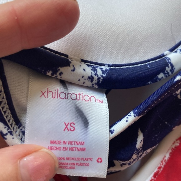 Xhilaration American flag bikini xs padded push-up under wire - Picture 5 of 15